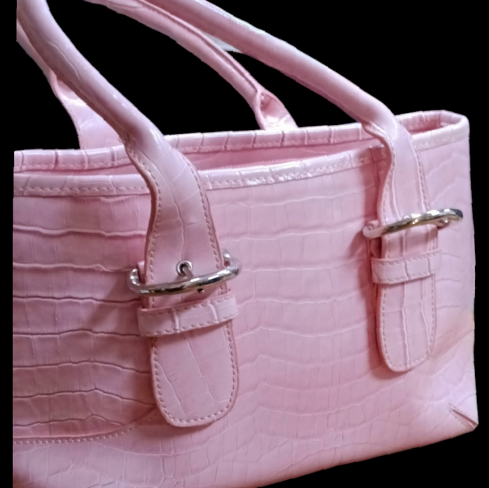 Light Pink Crocodile Minicci Habdbag